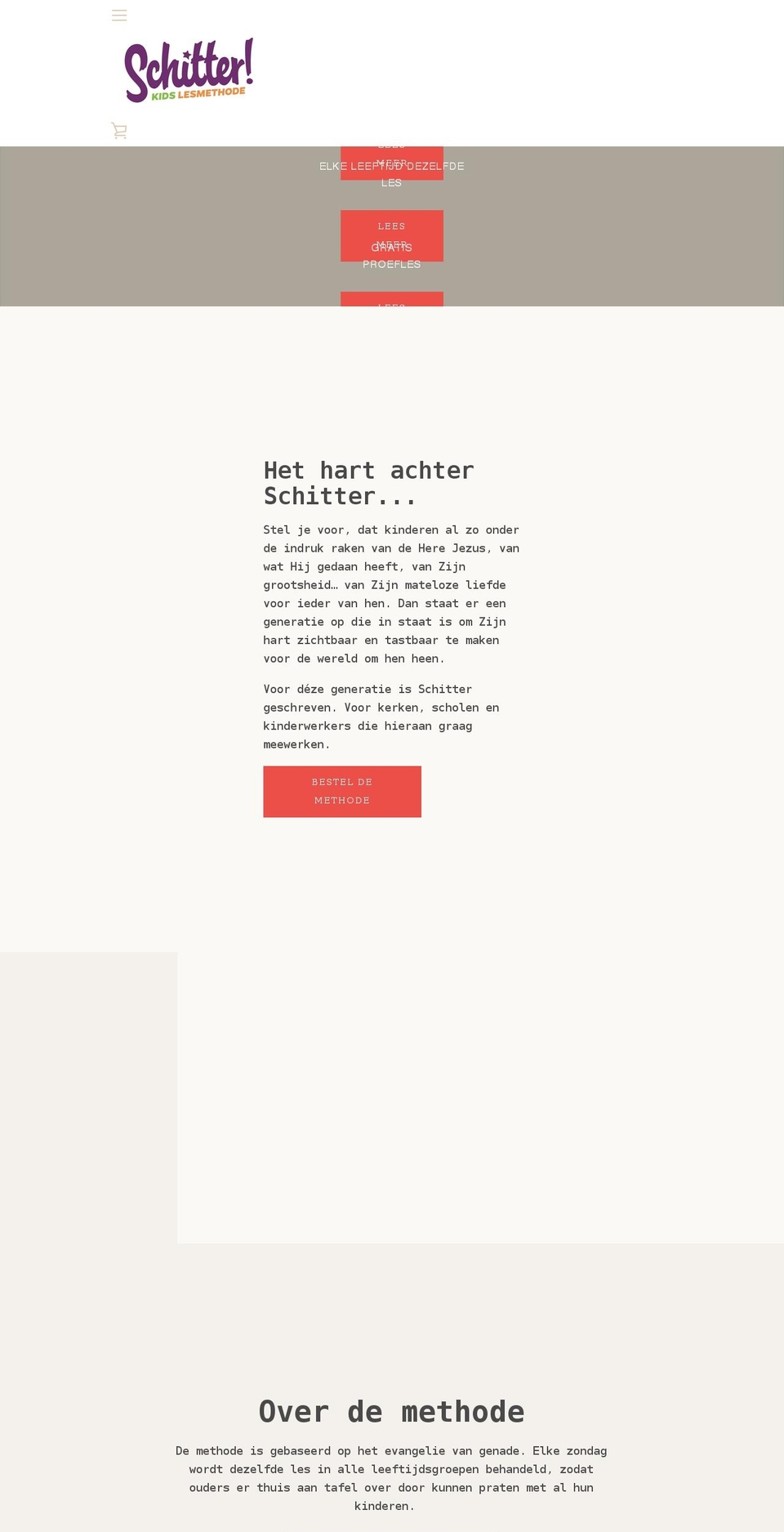 schittermethode.nl shopify website screenshot