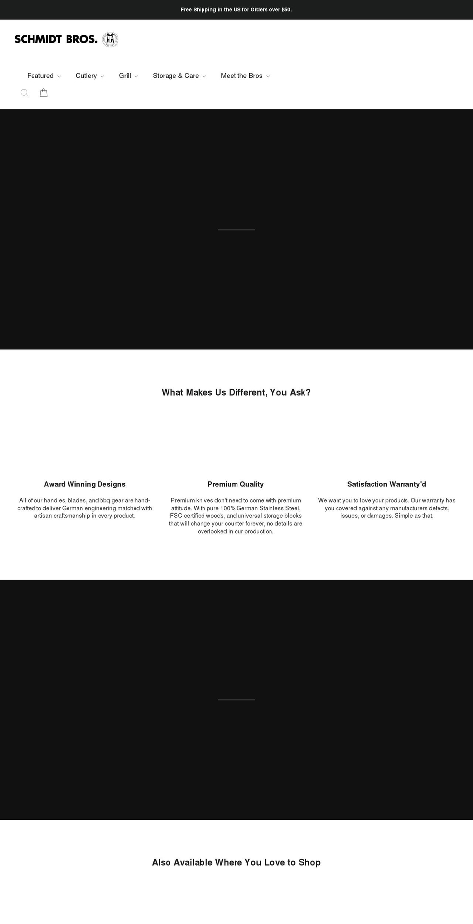 schmidtbrothers.com shopify website screenshot