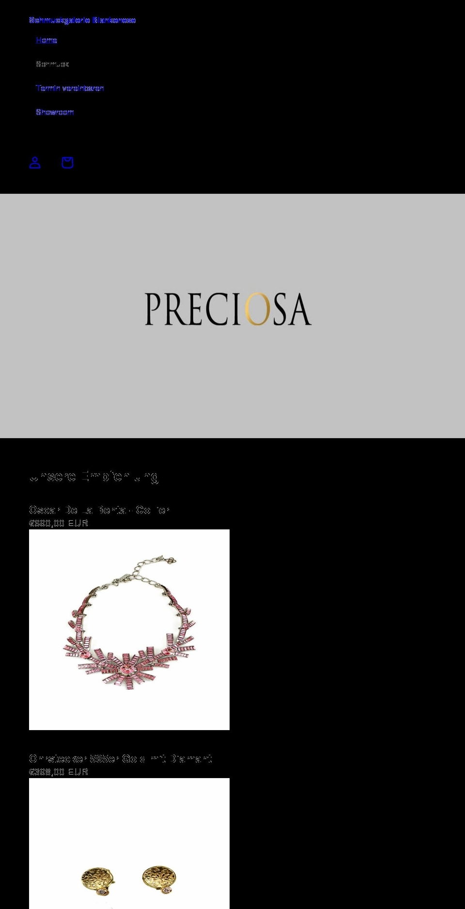 schmuckgalerie-blankenese.com shopify website screenshot