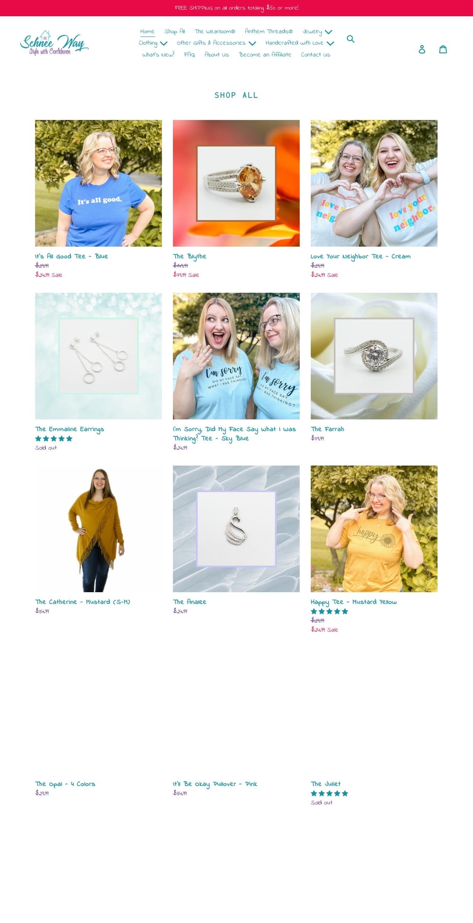 schneeway.com — Shopify storefront screenshot