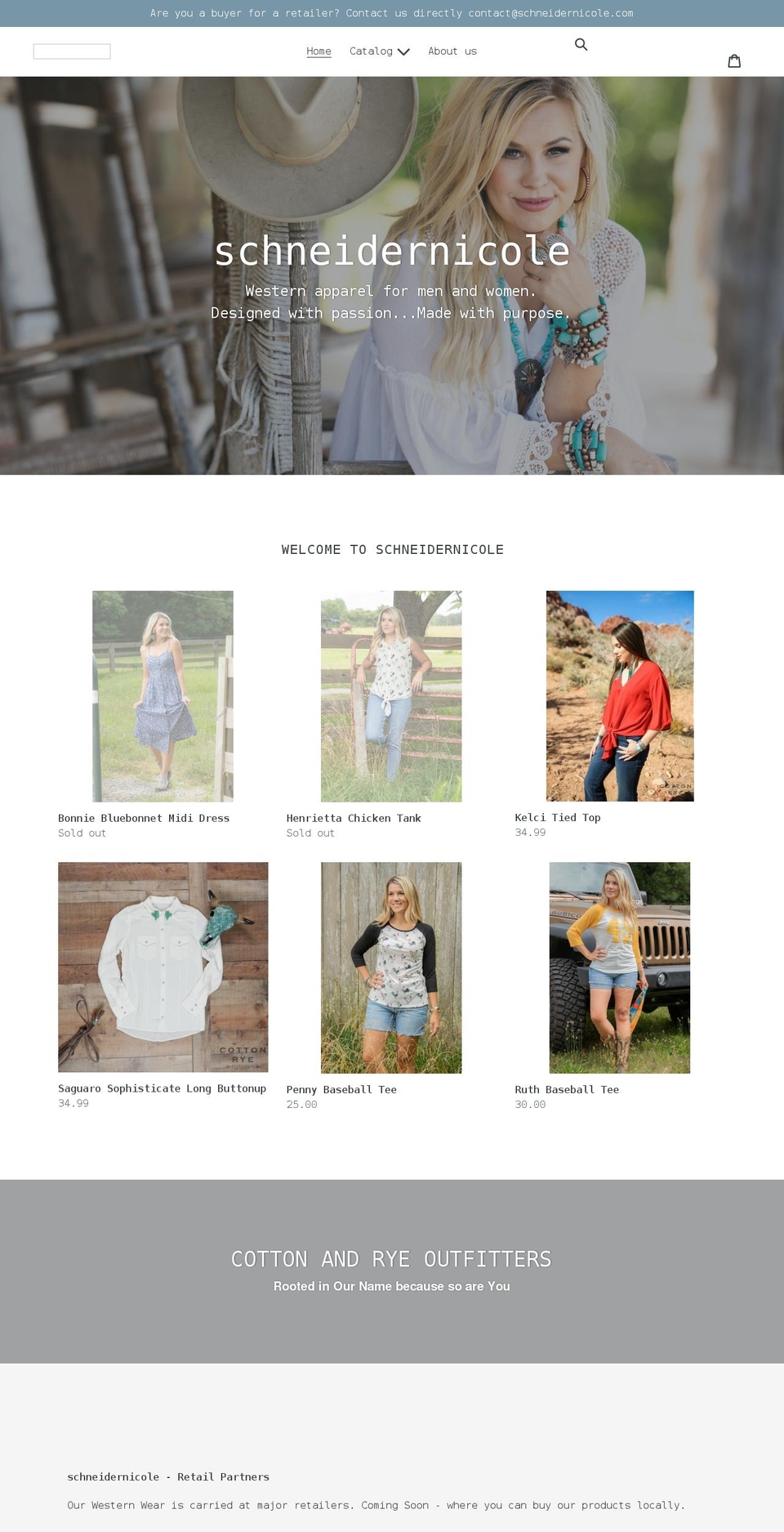 schneidernicole.com shopify website screenshot