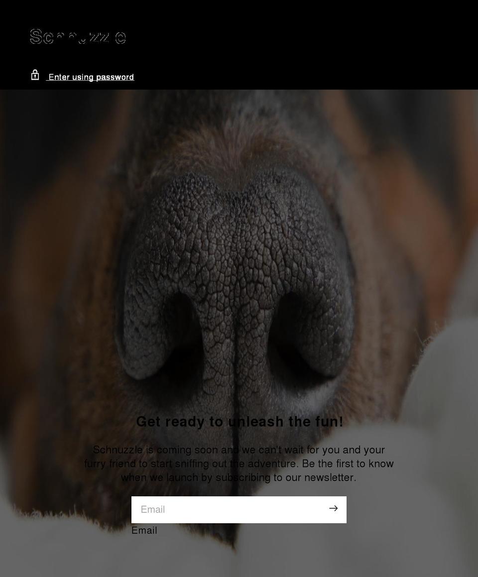 schnuzzle.com shopify website screenshot