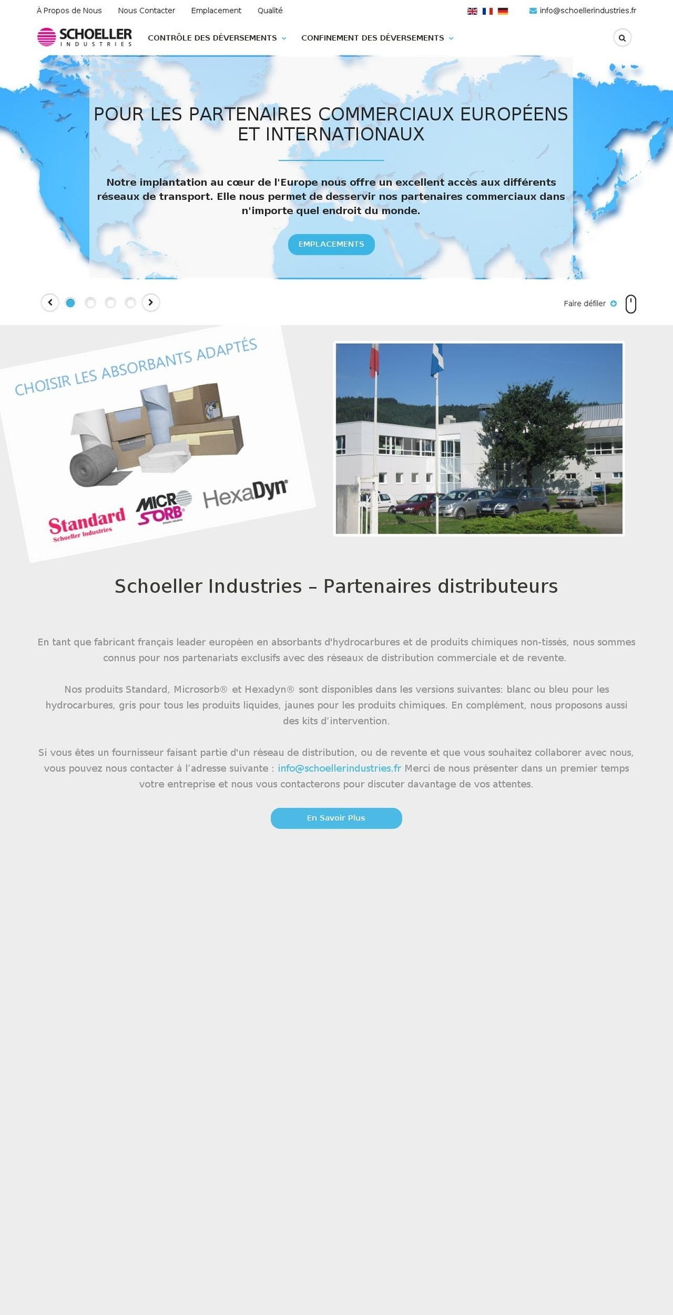 schoellerindustries.fr shopify website screenshot