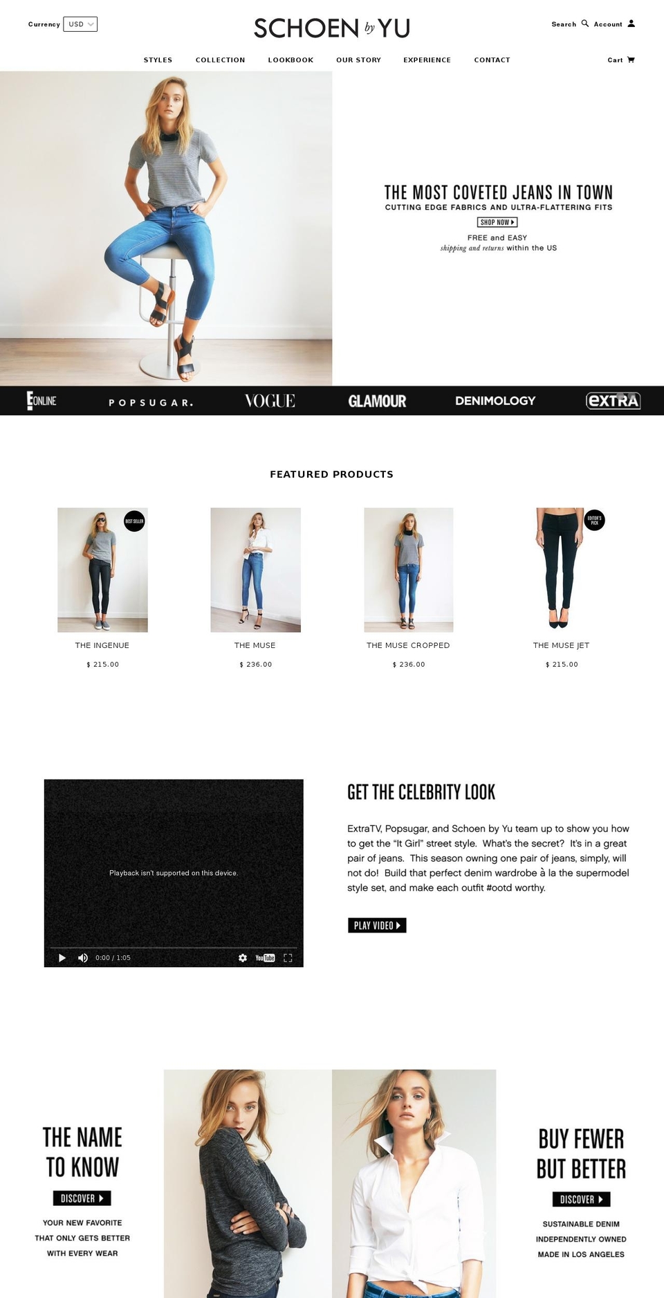 schoenbyyu.com shopify website screenshot
