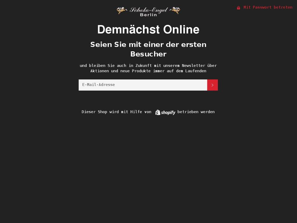 schokoengel.de shopify website screenshot