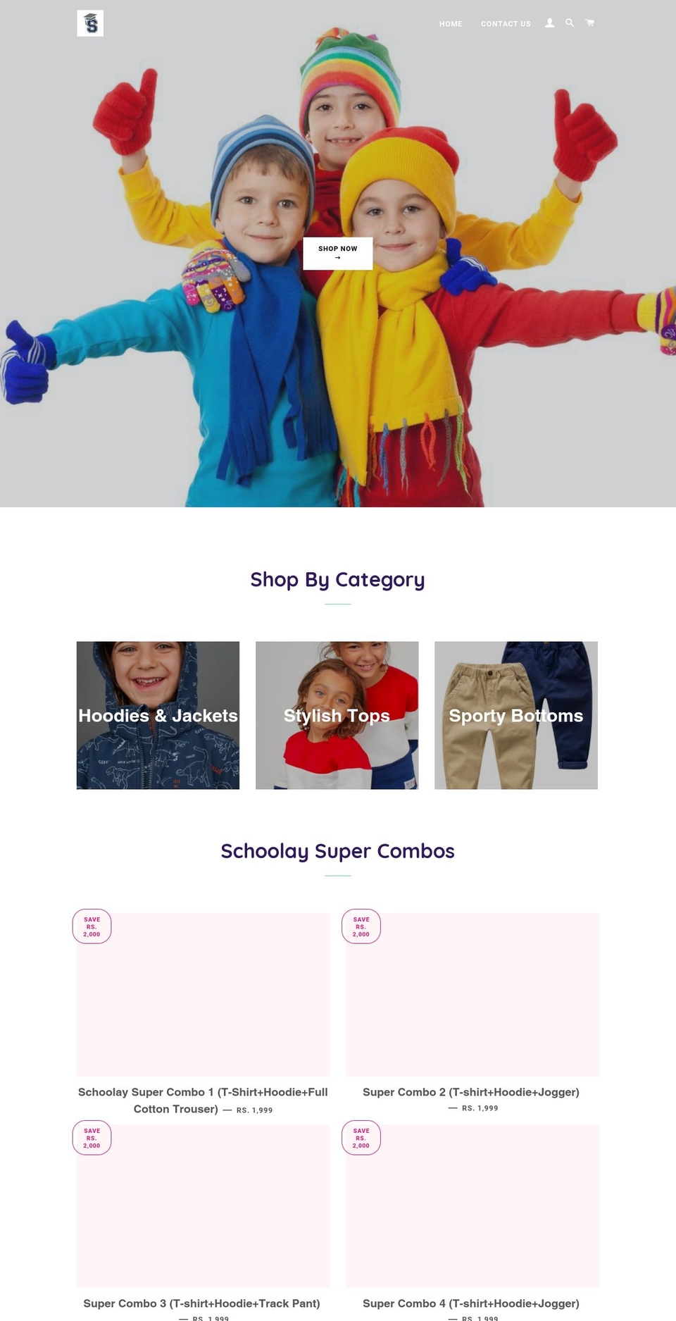 schoolay.com shopify website screenshot