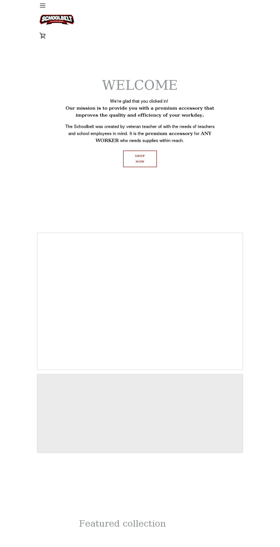 schoolbelt.net shopify website screenshot
