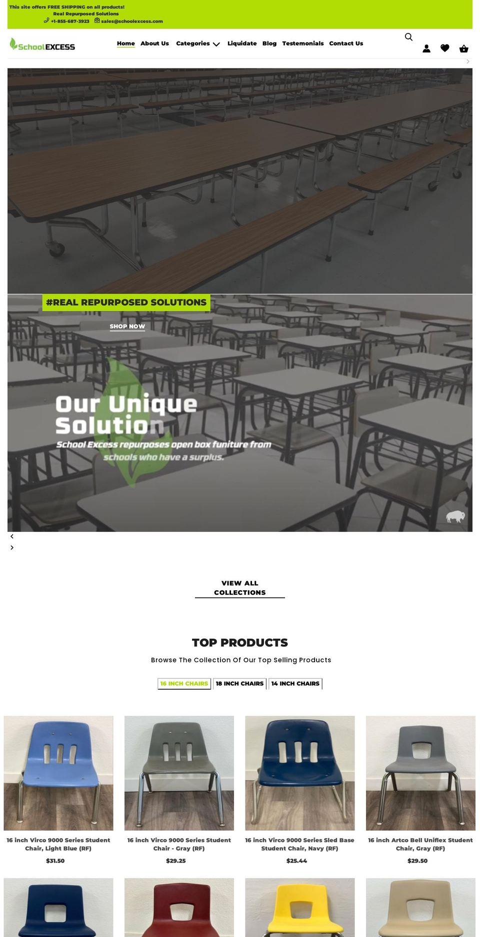 schooldealers.com — Shopify storefront screenshot