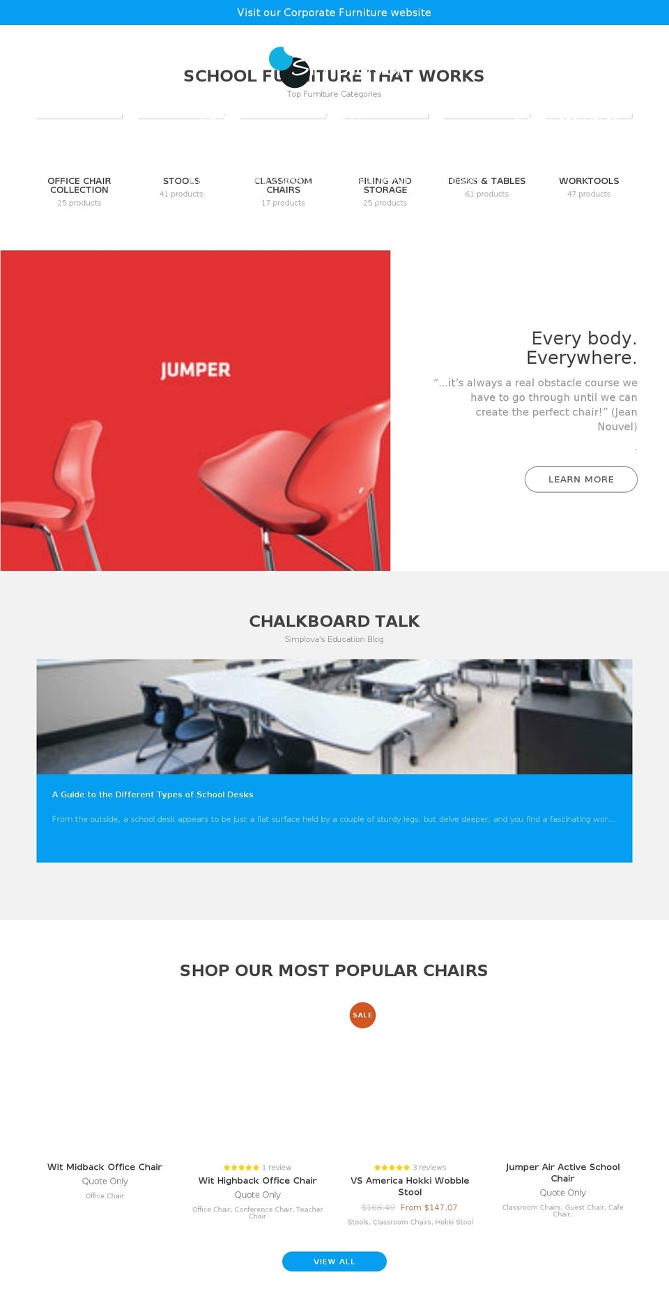 furniture Shopify theme site example schoolfurniture.ca