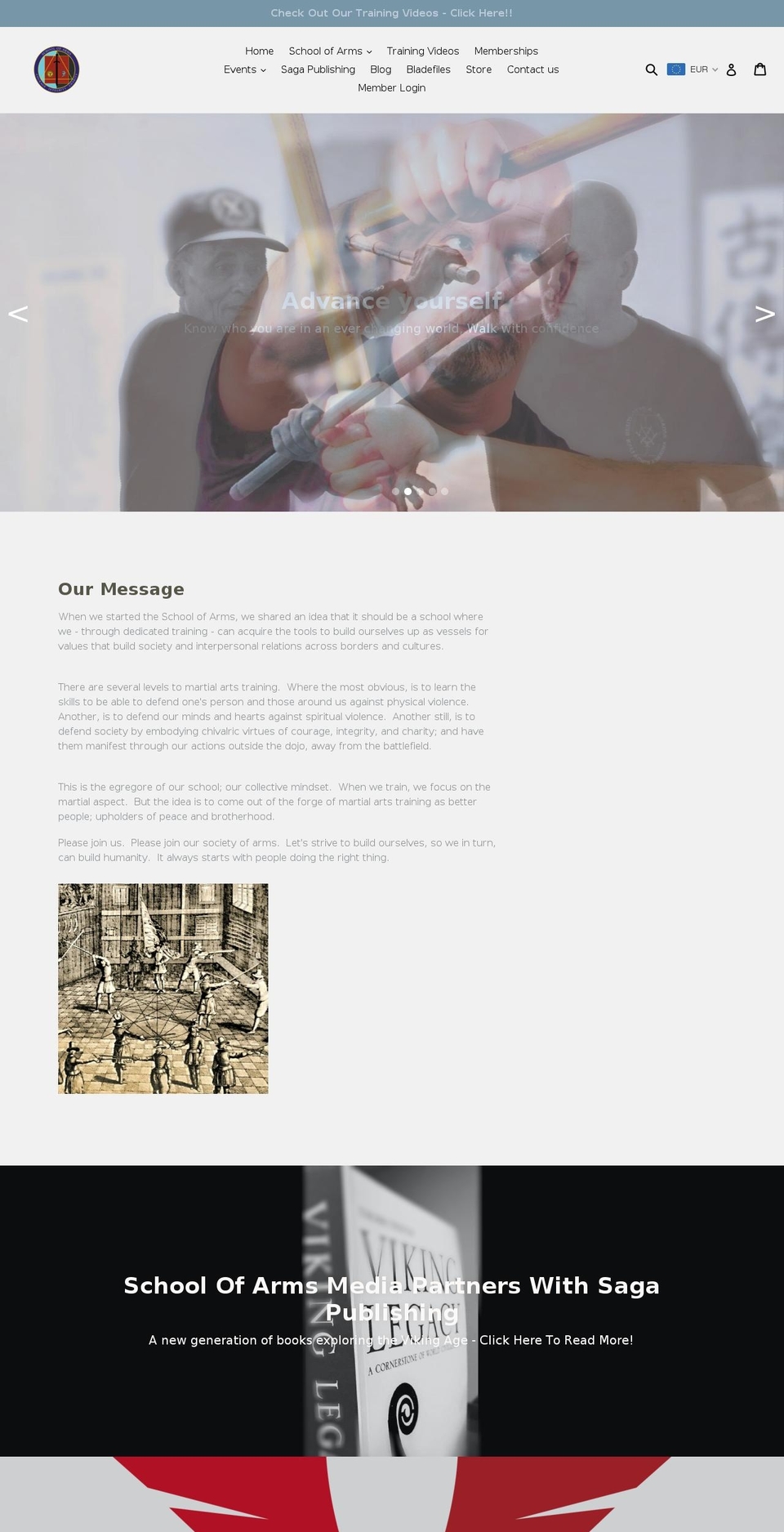 schoolofarmsmedia.com shopify website screenshot