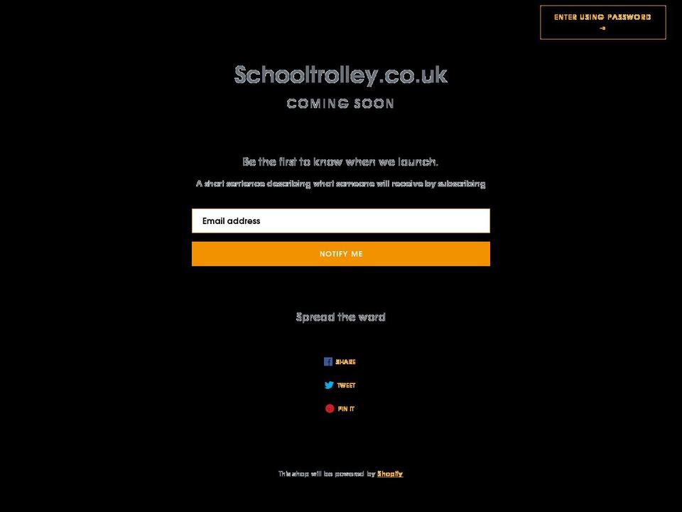 schooltrolley.co.uk shopify website screenshot