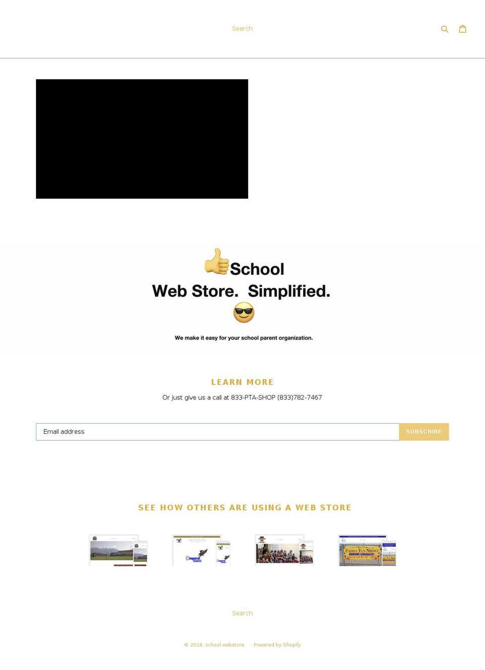 schoolwebstores.com — Shopify storefront screenshot