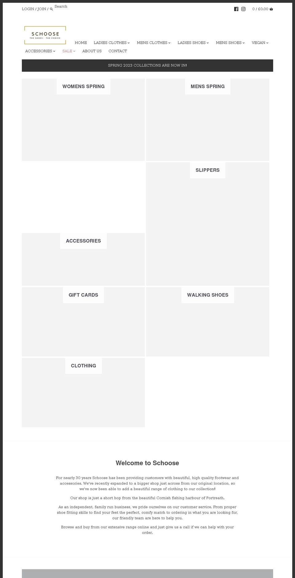 schoose.co.uk shopify website screenshot