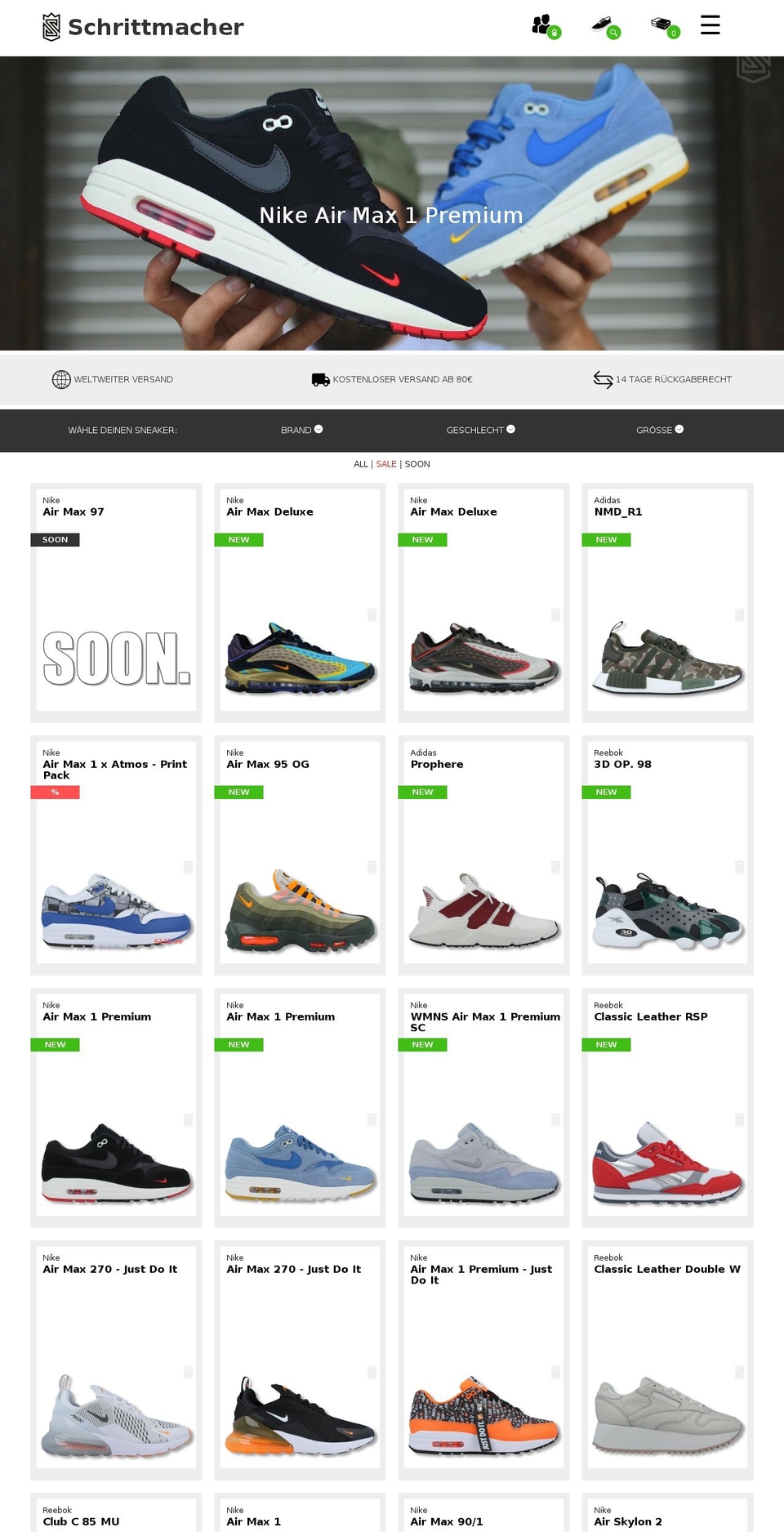 schrittmacher-shop.de shopify website screenshot