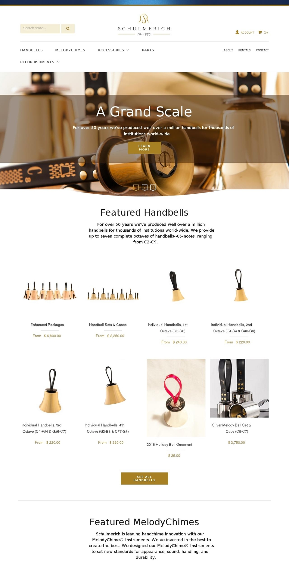 schulmerich Shopify theme site example schulmerich.biz