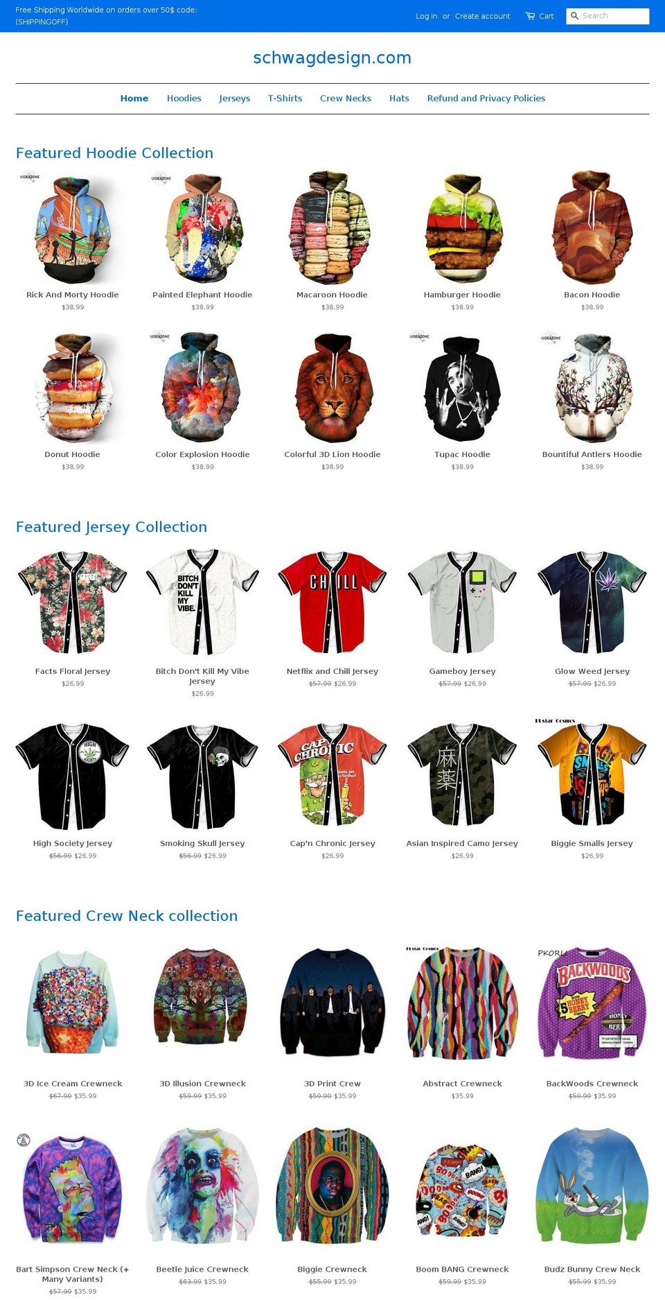 schwagdesign.com — Shopify storefront screenshot