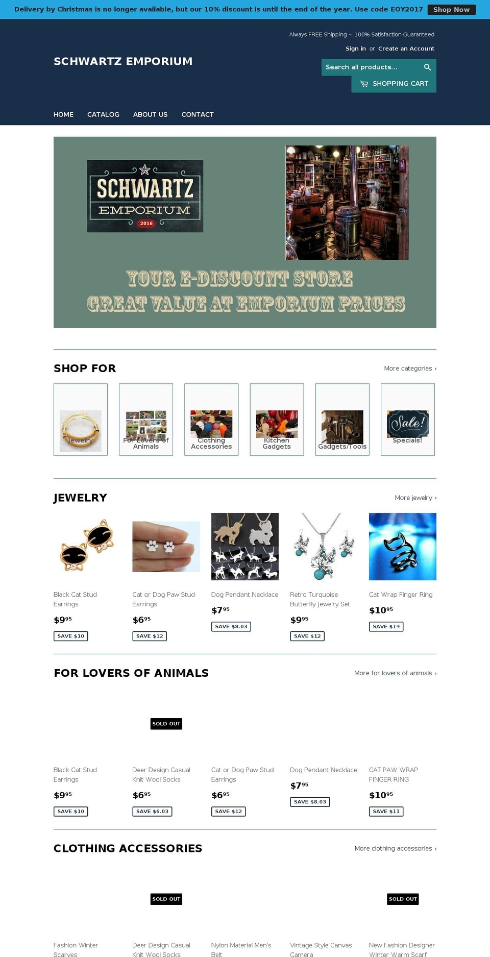 schwartzemporium.com shopify website screenshot