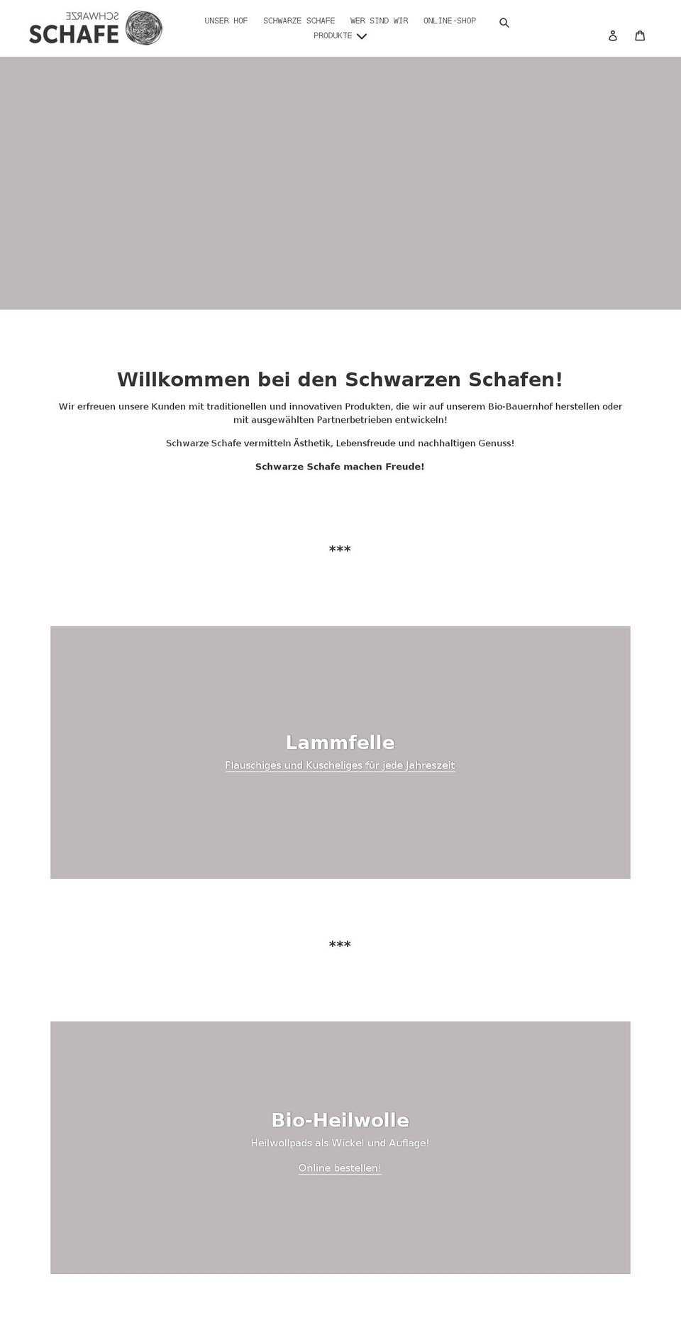 schwarzeschafe.at shopify website screenshot