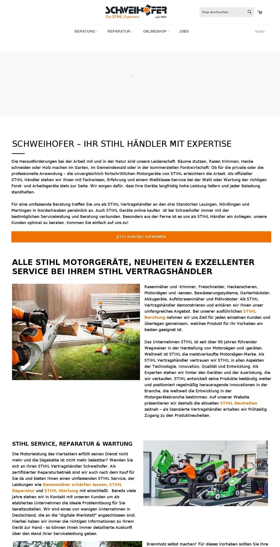 schweihofer.de shopify website screenshot