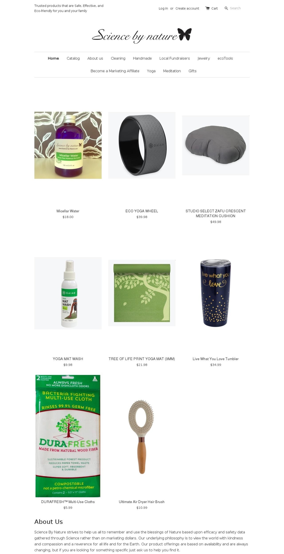 science-by-nature.com shopify website screenshot