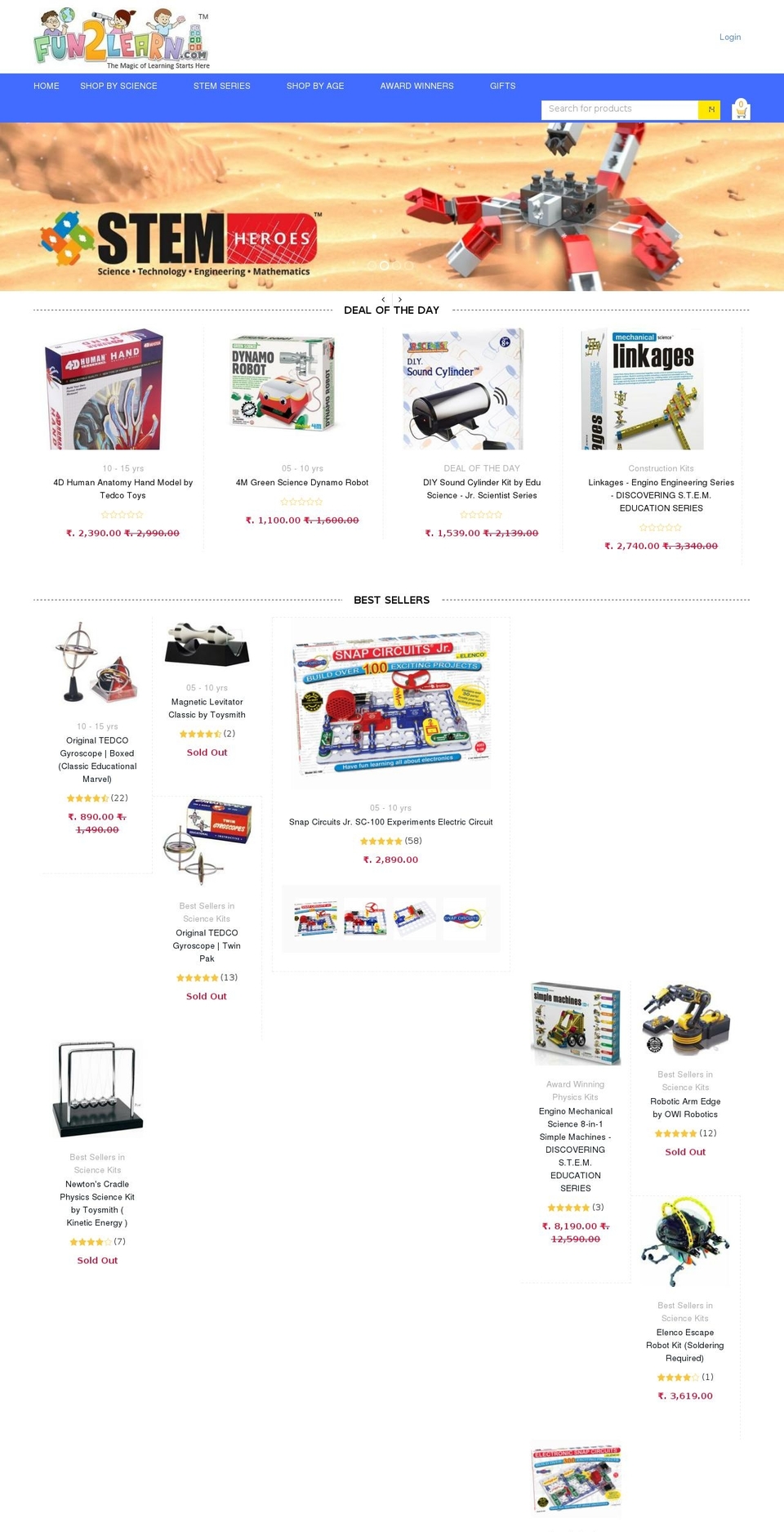 sciencekart.com shopify website screenshot