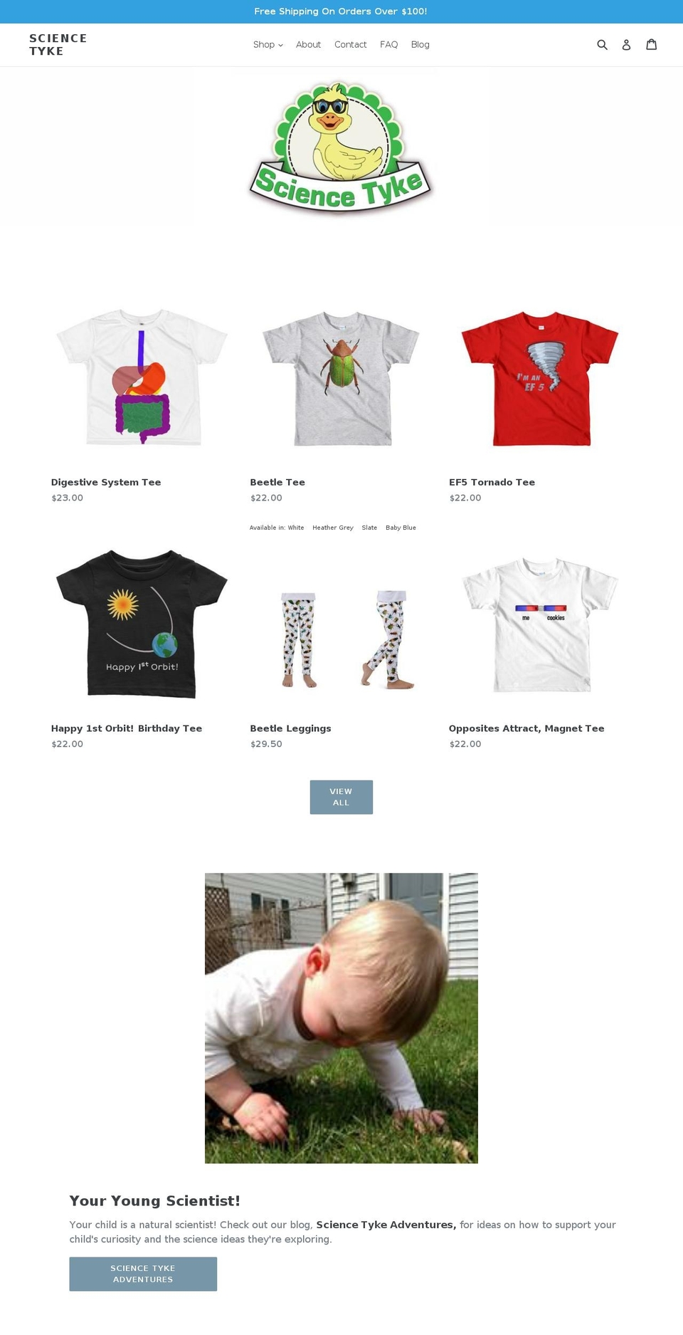 sciencetyke.com — Shopify storefront screenshot