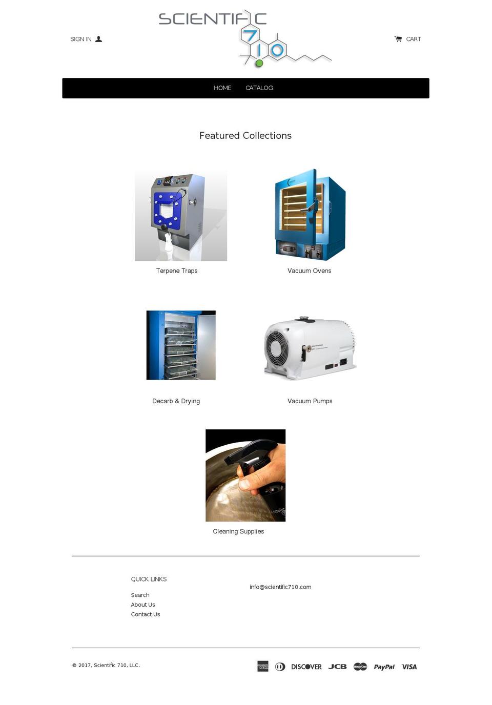 scientific710.com shopify website screenshot