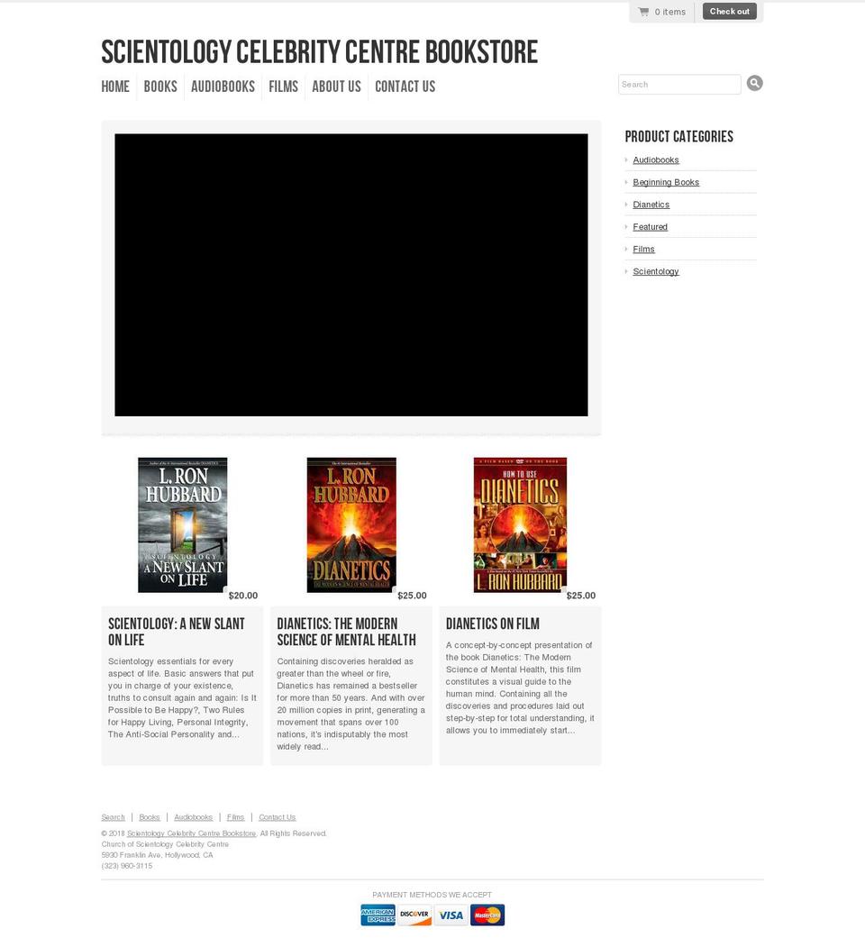 scientologyforartists.com — Shopify storefront screenshot