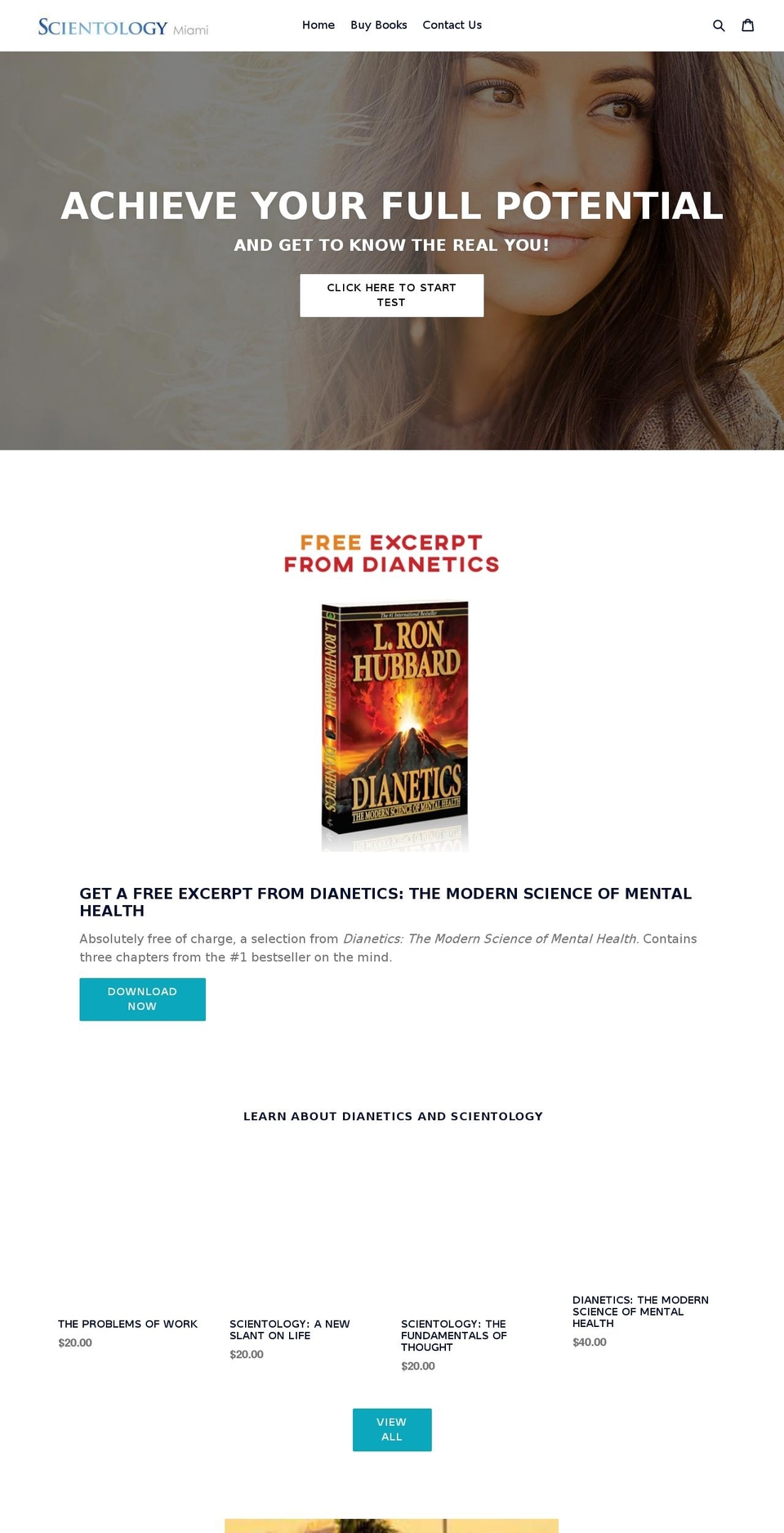 scientologymiami.com — Shopify storefront screenshot