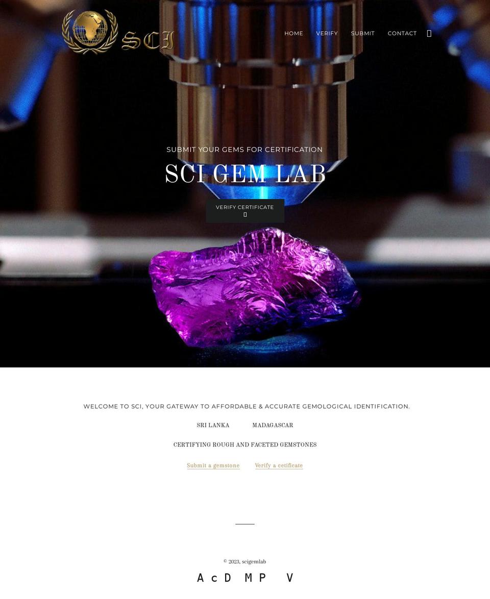 scigemlab.org shopify website screenshot