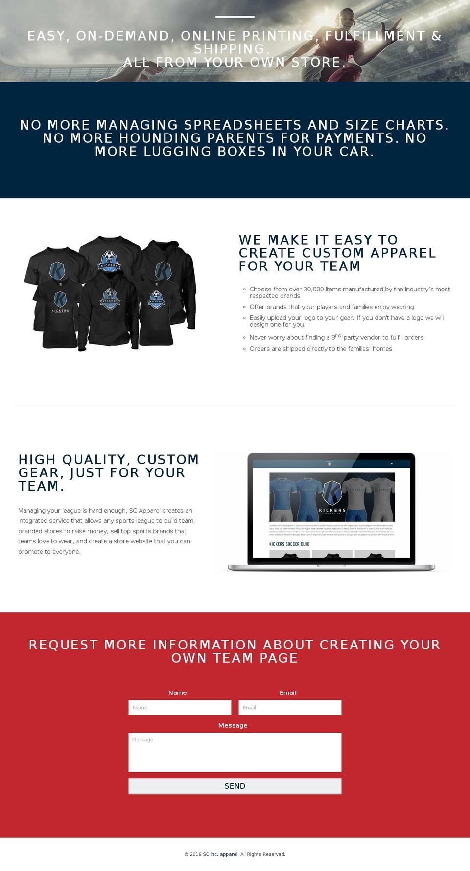 scincapparel.com shopify website screenshot