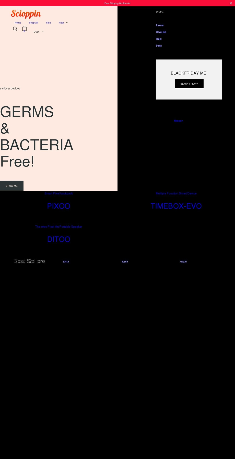 scioppin.com shopify website screenshot