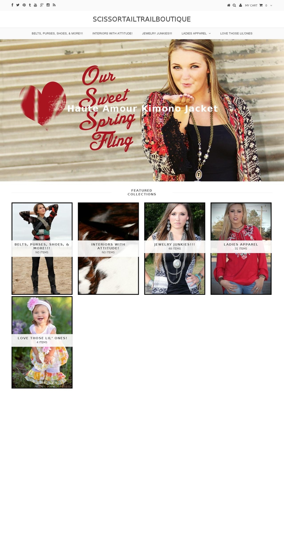 scissortailtrail.com shopify website screenshot