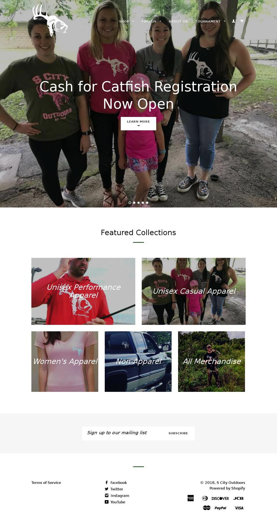 scityoutdoors.com — Shopify storefront screenshot