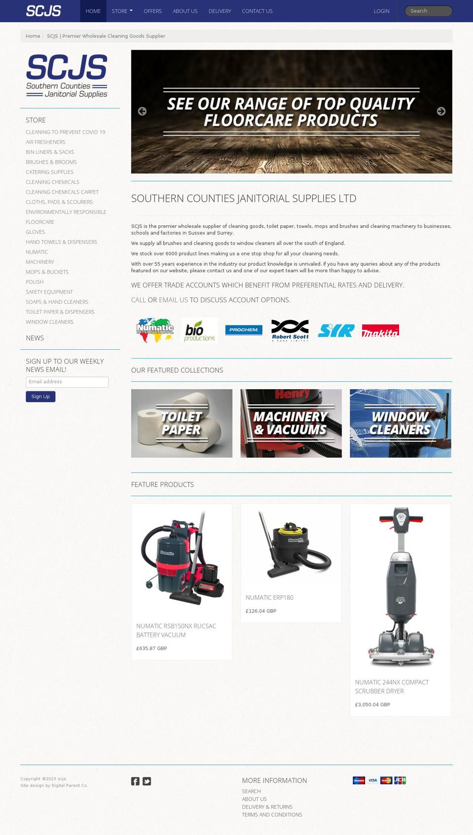 scjs.co.uk shopify website screenshot