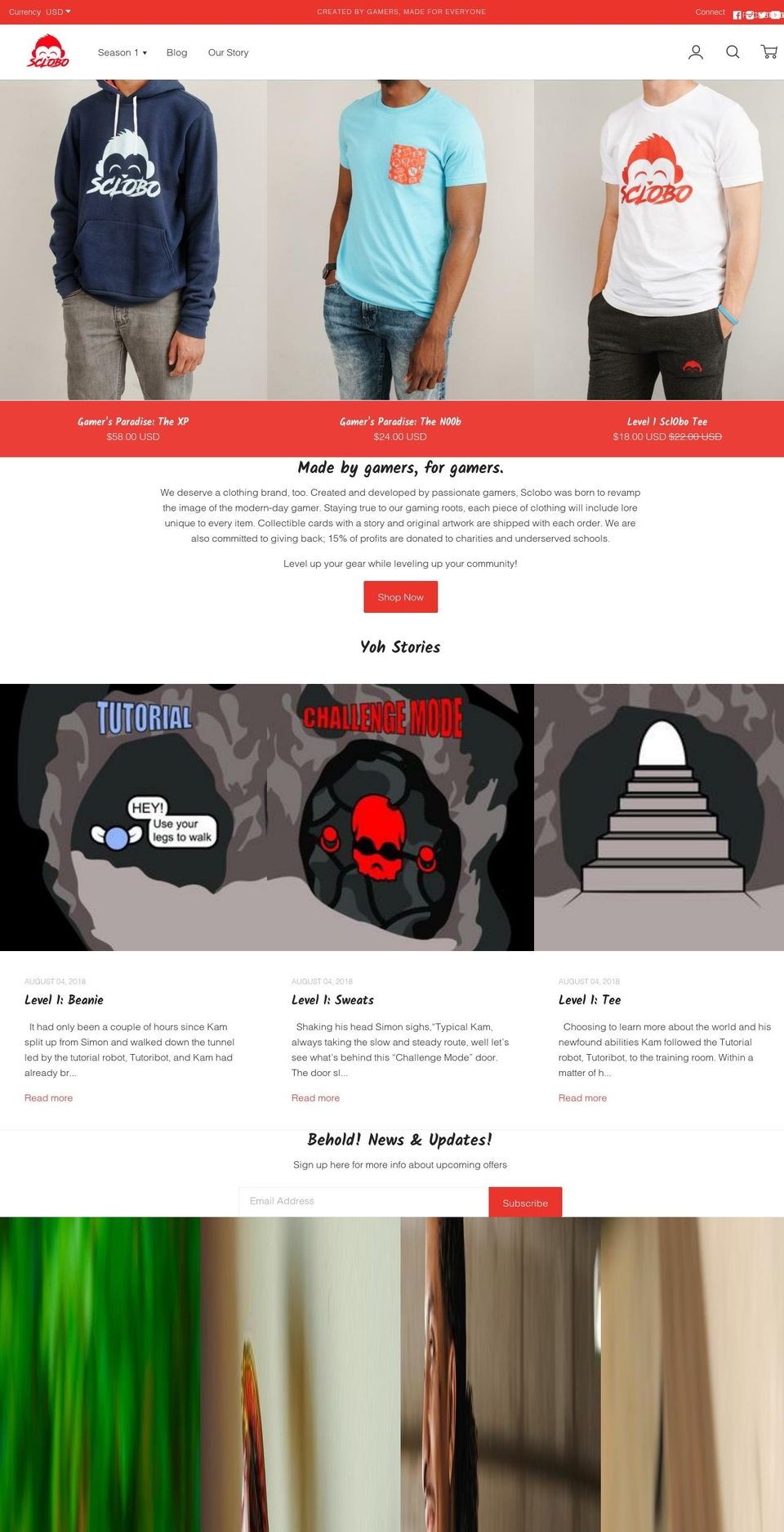 sclobo.com shopify website screenshot