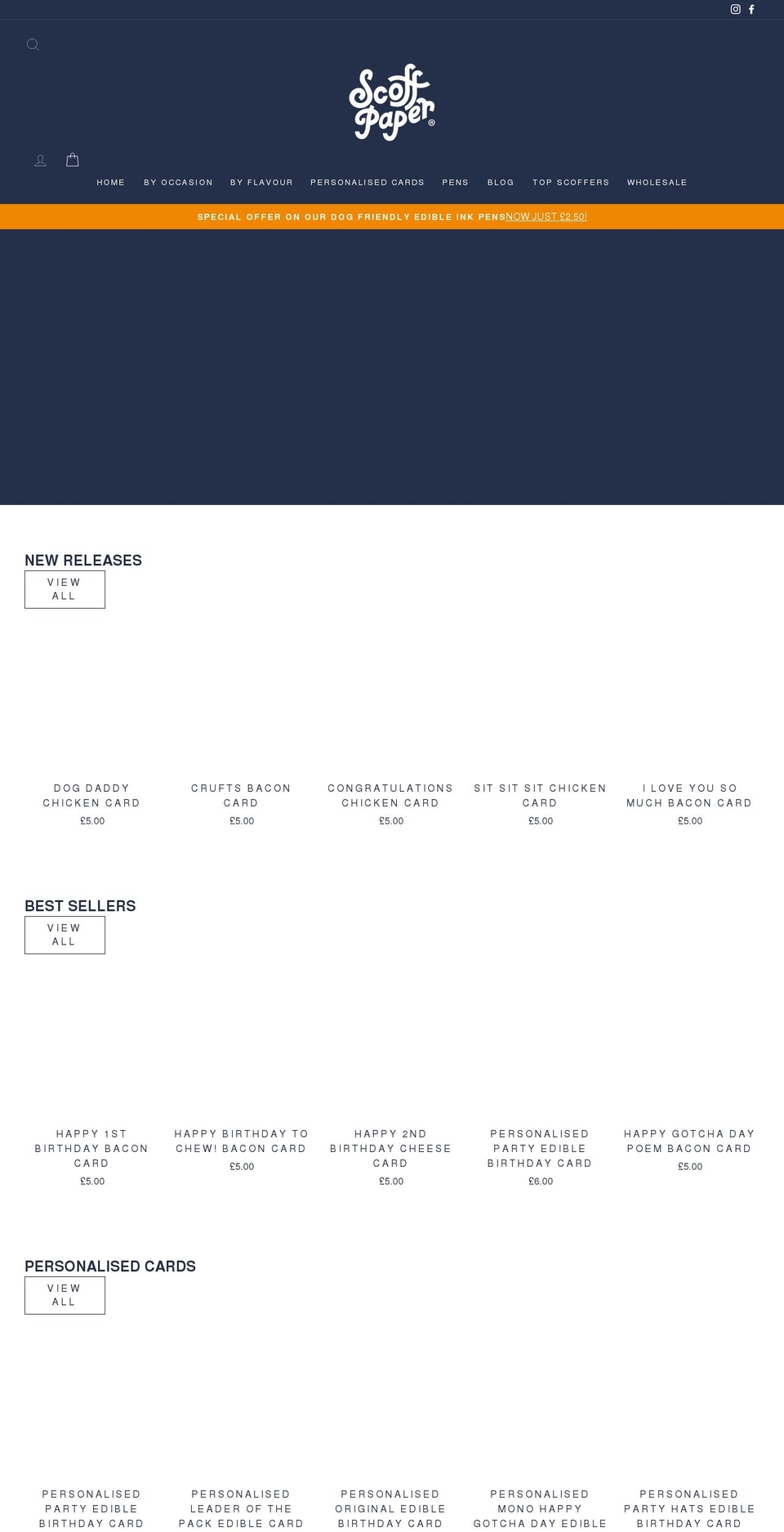 scoffpaper.com shopify website screenshot