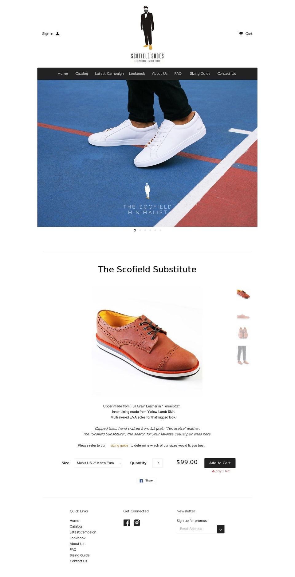 scofieldshoes.com shopify website screenshot