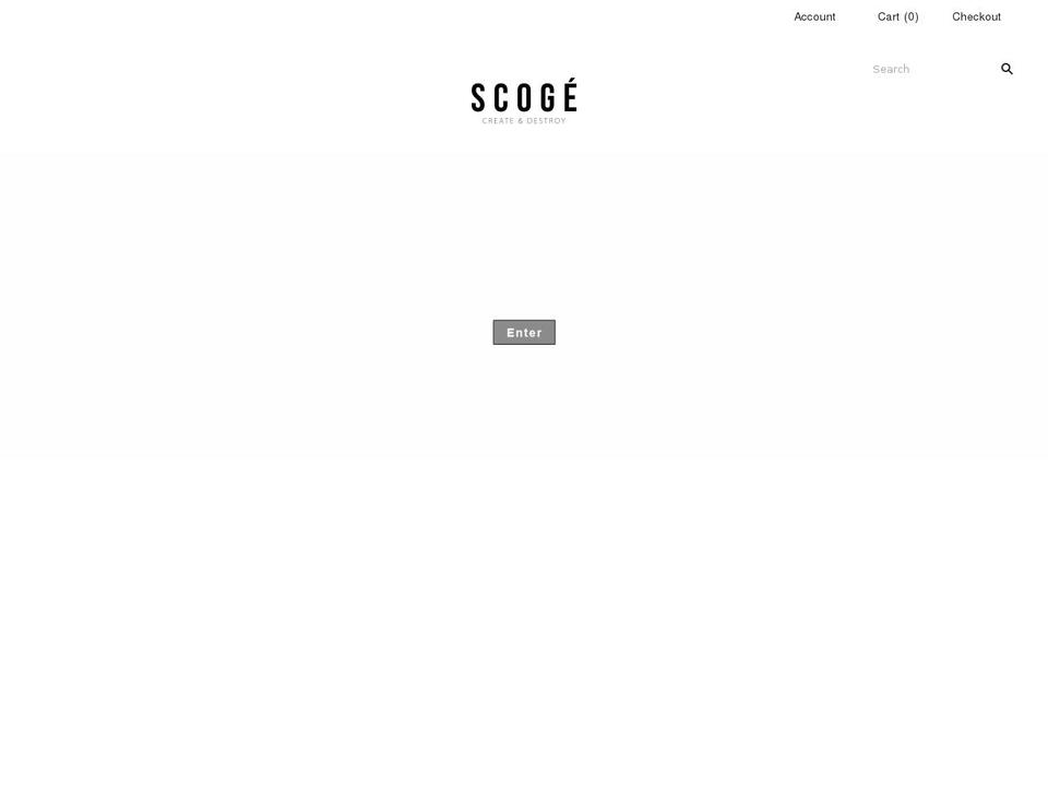 scoge.nyc shopify website screenshot