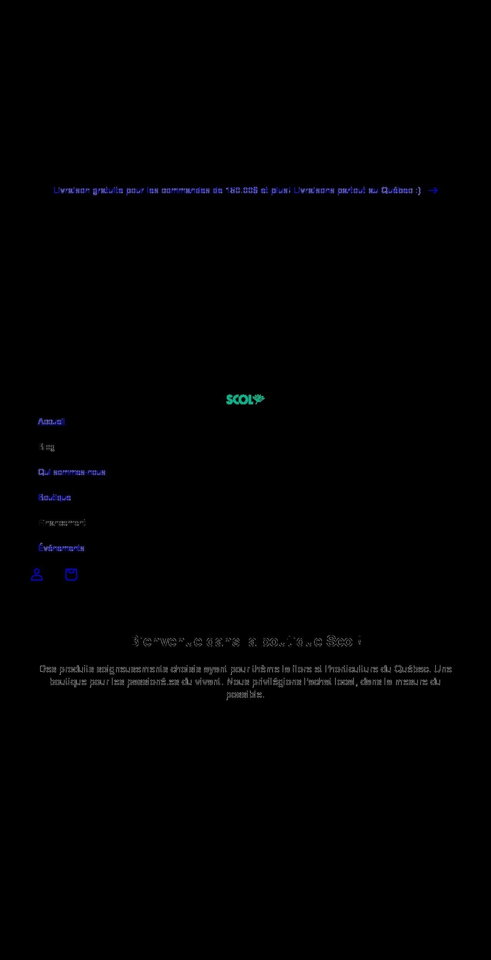 scolhorticulture.ca shopify website screenshot