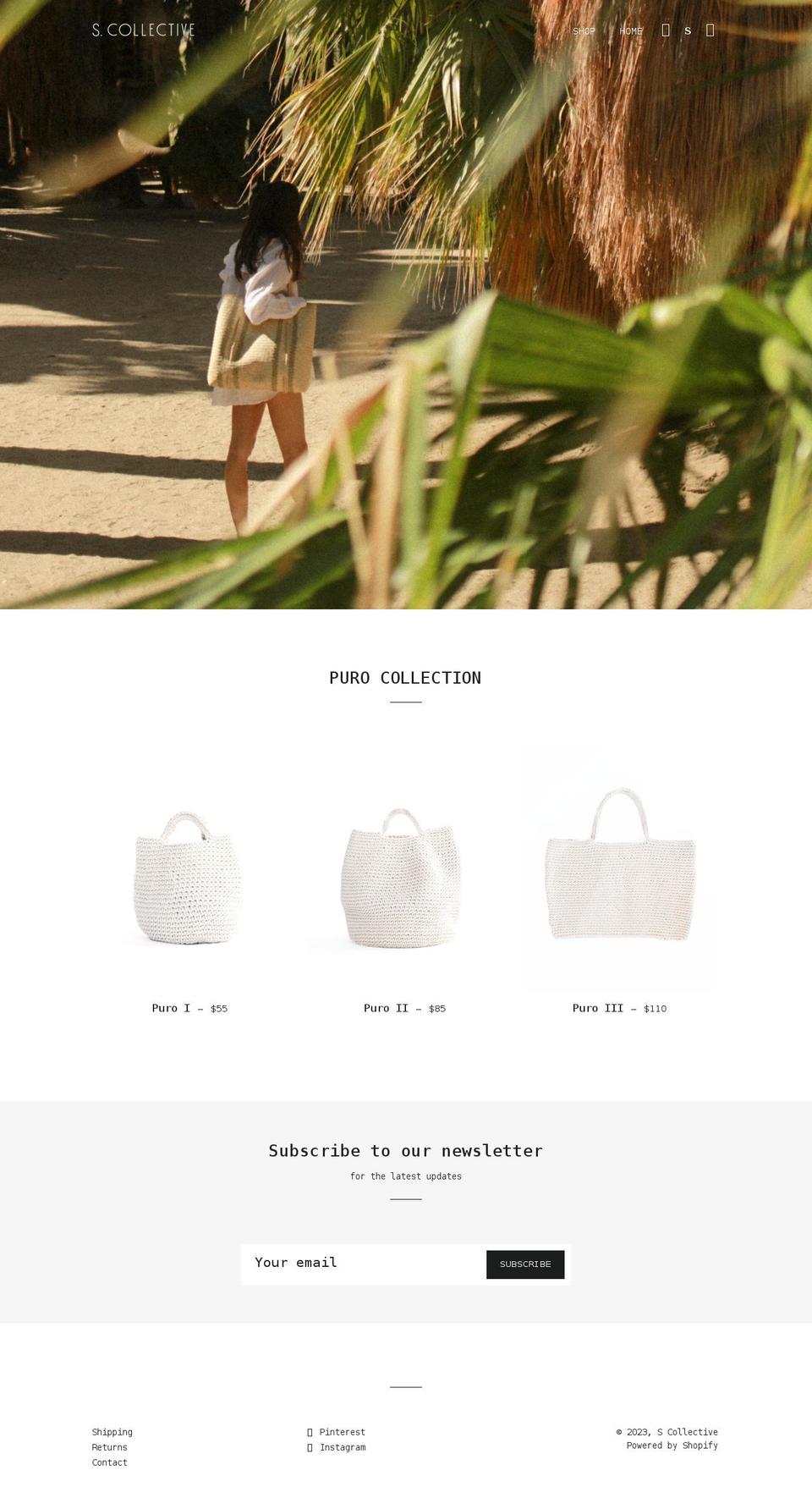 scollectiveshop.com shopify website screenshot