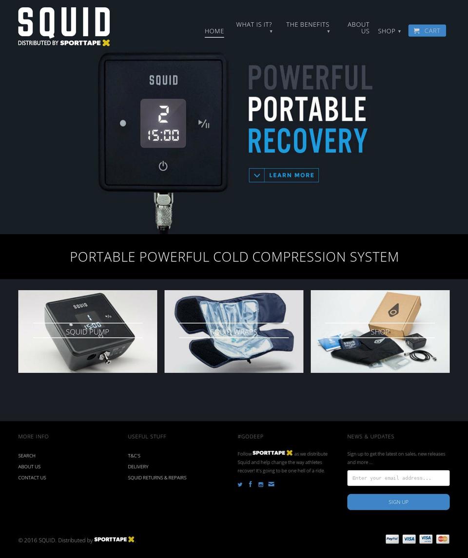 Squid Compression Shopify theme site example scompress.co.uk