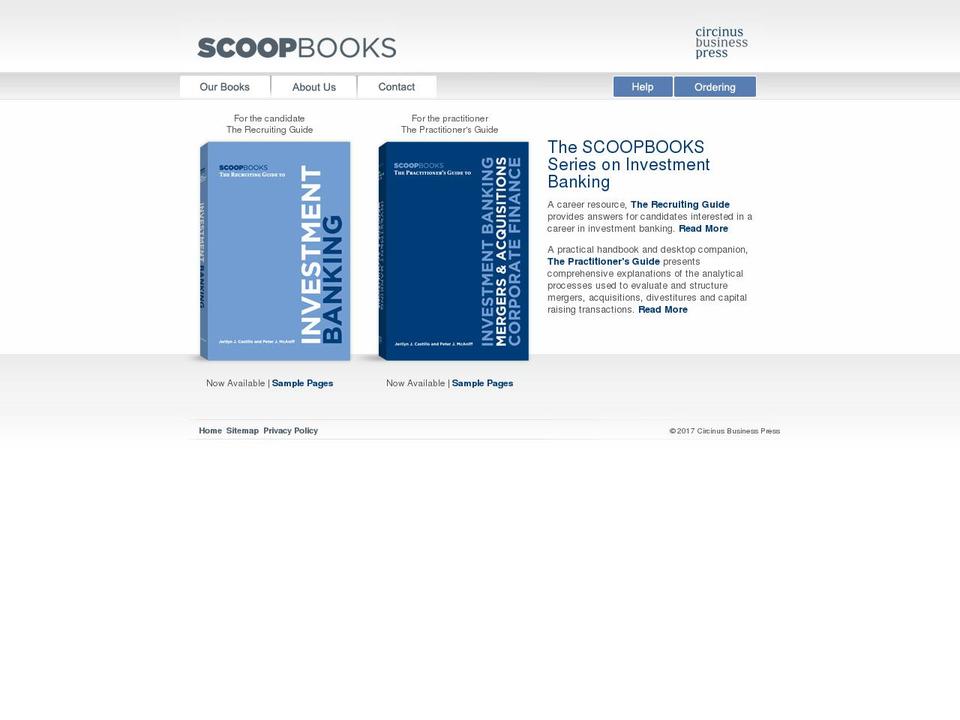 scoopbooks.com shopify website screenshot