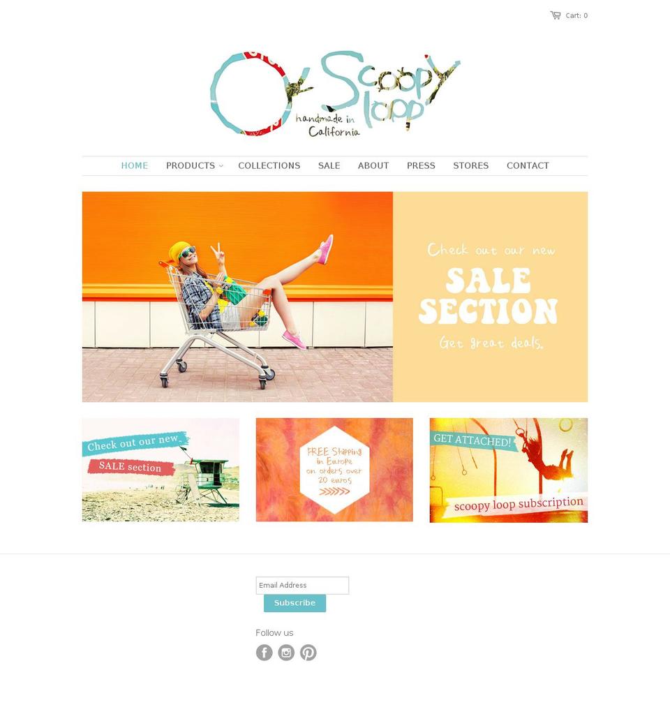 scoopy-loop.at shopify website screenshot