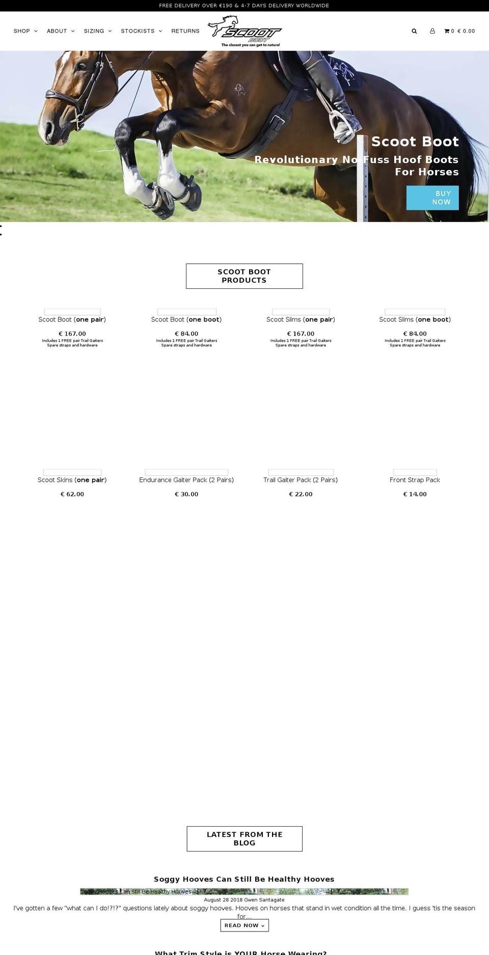 scootbootseurope.net shopify website screenshot