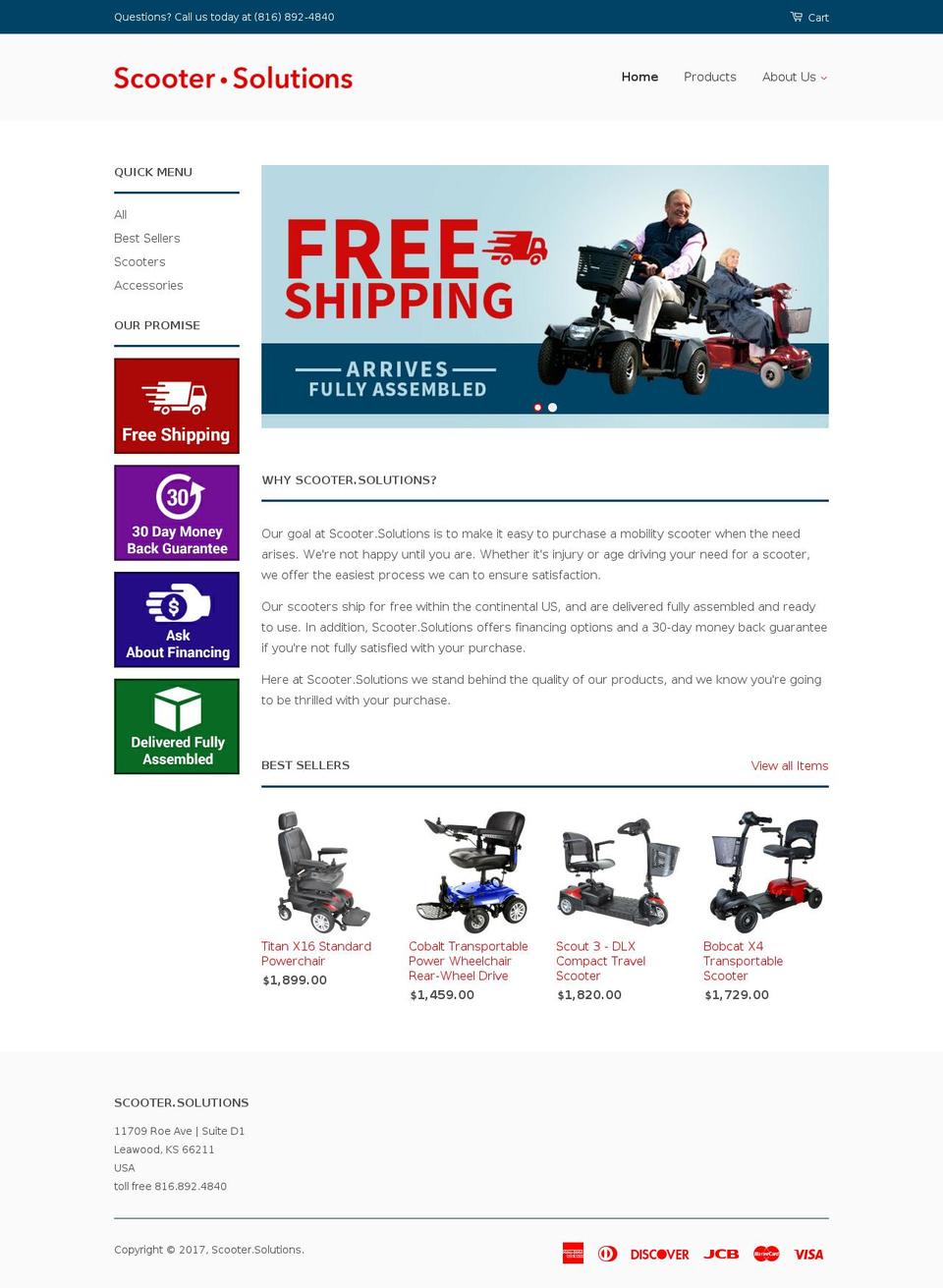 scooter.solutions shopify website screenshot