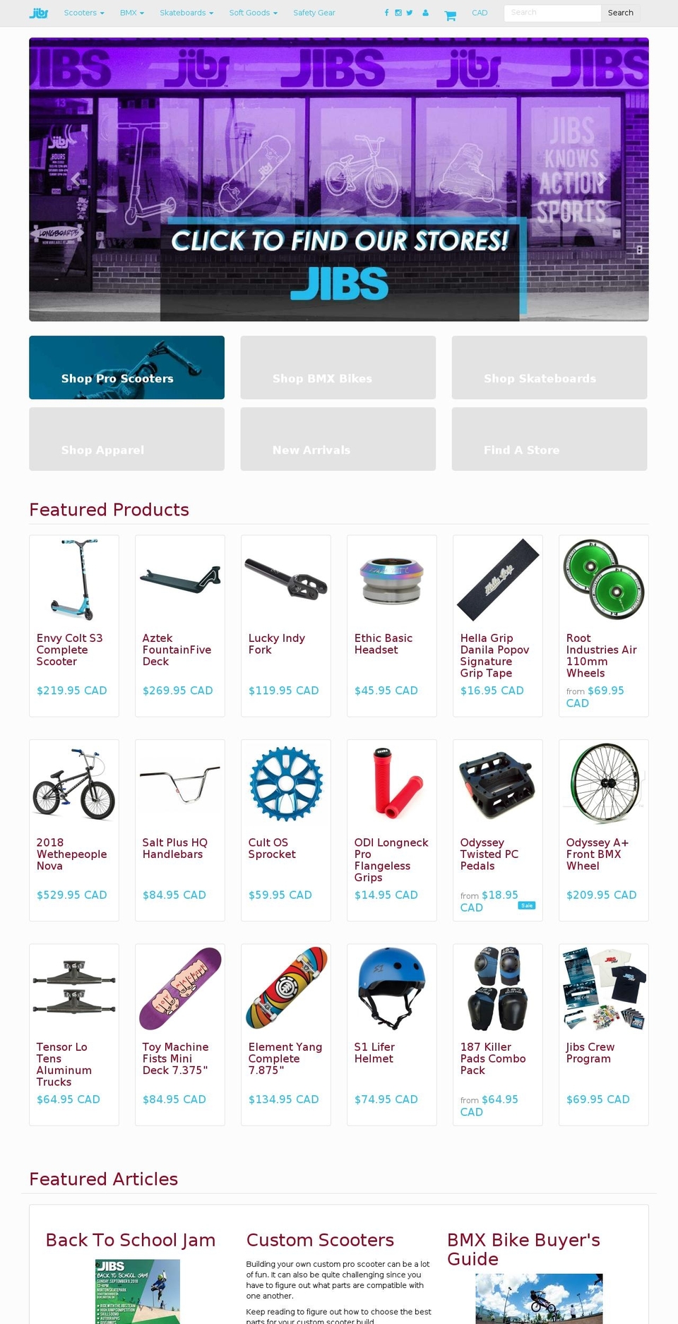 scooterproshops.com — Shopify storefront screenshot