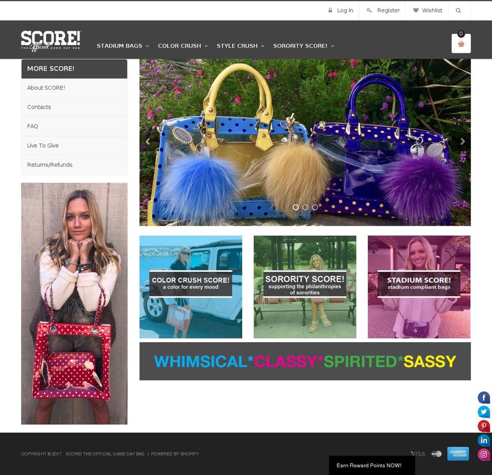 Copy of score-shopify-theme-everyting-fashion Shopify theme site example scoregamedaybag.info