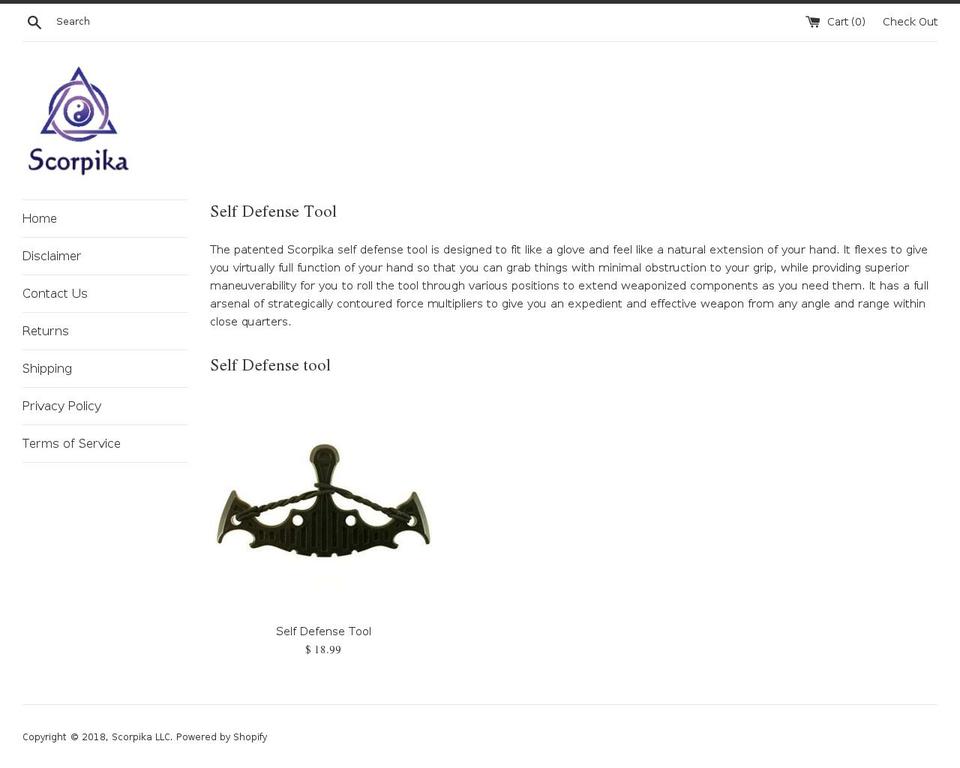 scorpika-tool.com shopify website screenshot