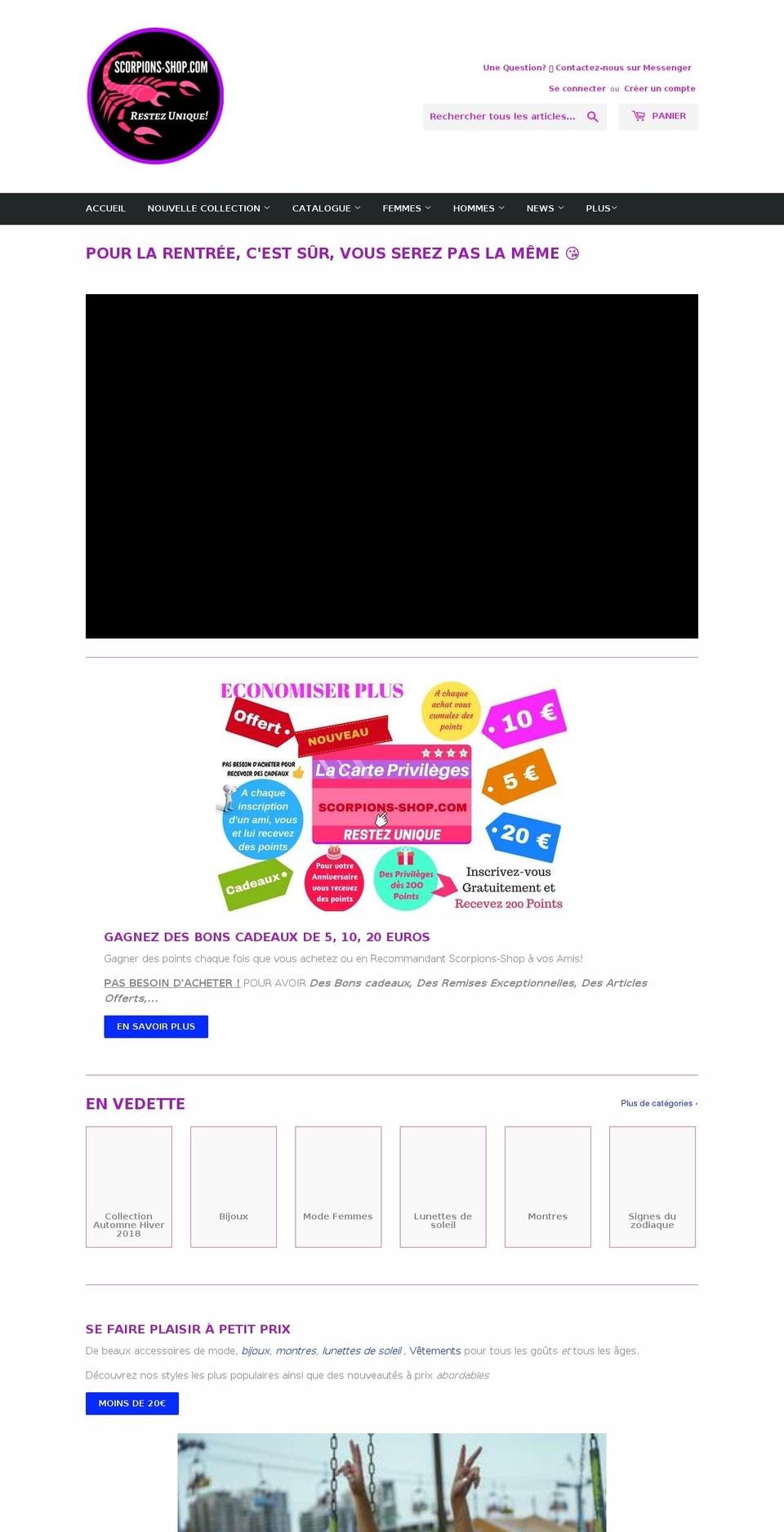 scorpions-shop.com — Shopify storefront screenshot